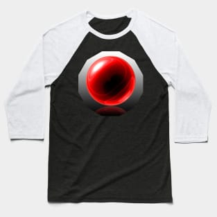 Red Glass Orb Baseball T-Shirt